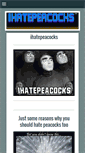 Mobile Screenshot of ihatepeacocks.com